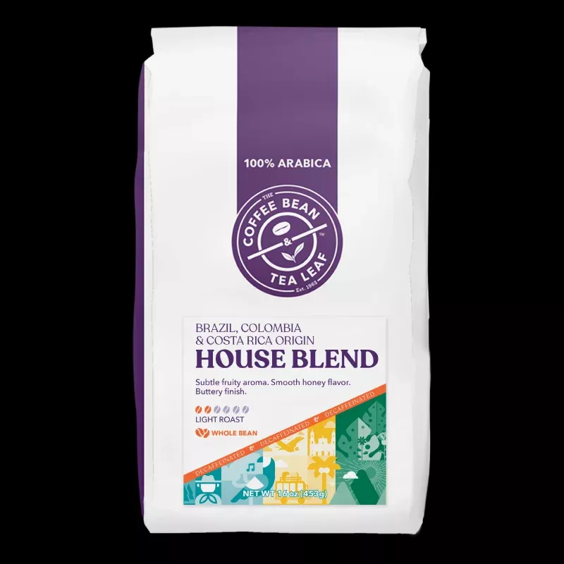1 lb Decaf House Blend|1lb Bag Whole Bean