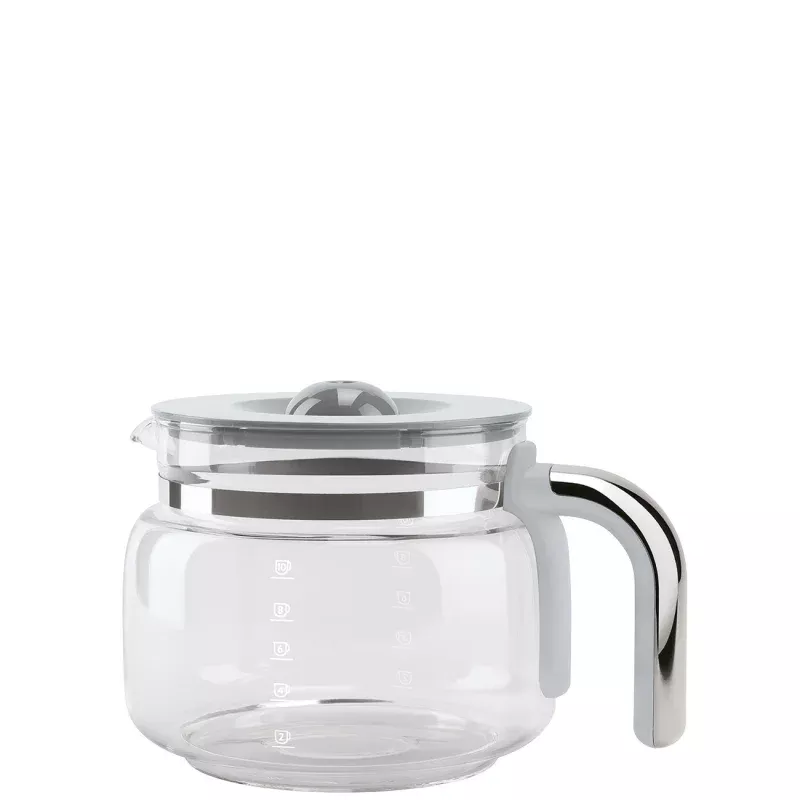 10-Cup Glass Carafe w/ Lid for Smeg Drip Coffee Machines
