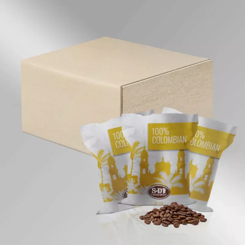 100% Colombian Whole Bean Coffee Pack