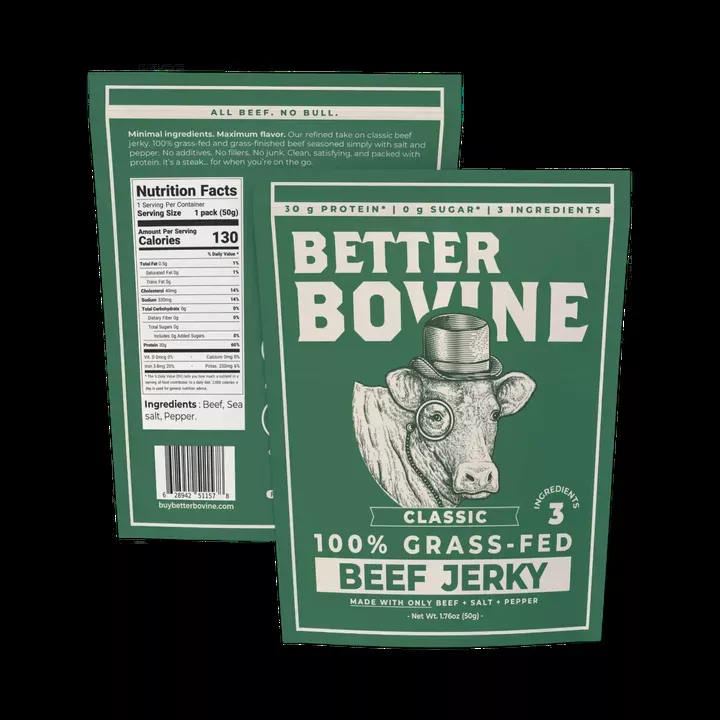 100% Grassfed Beef Jerky