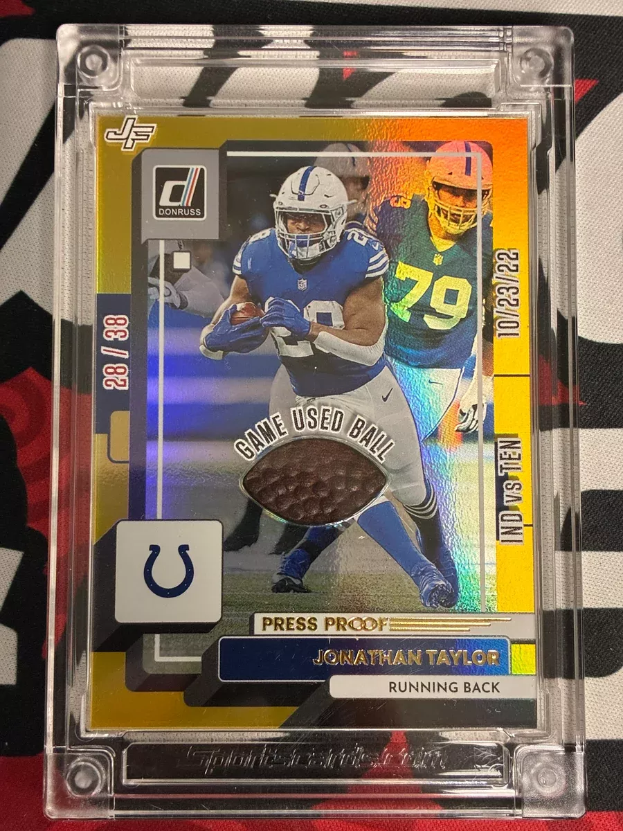 2025 Jersey Fusion Football Edition “Game Dated Ball Stars” Jonathan Taylor Game-Used Ball #28/38