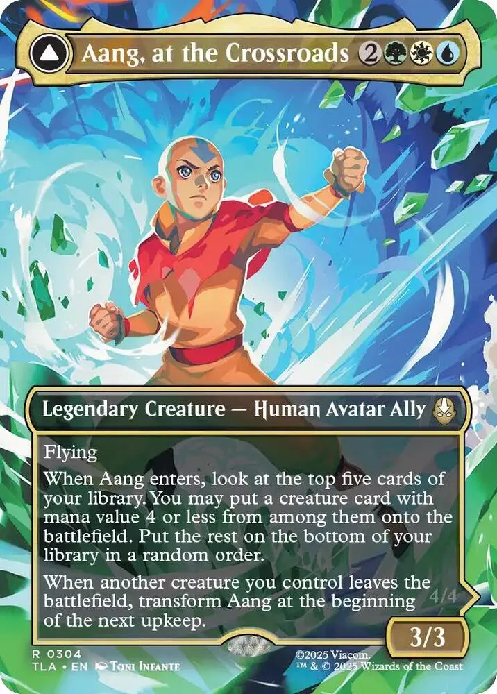 Aang, at the Crossroads (Borderless) - Avatar: The Last Airbender - #0304