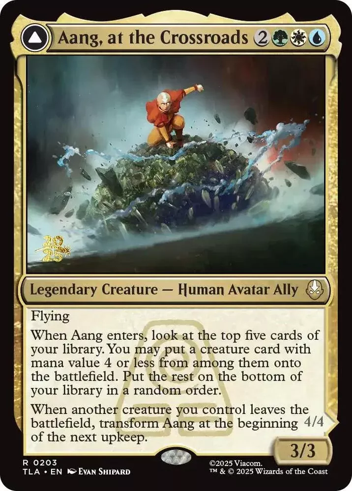 Aang, at the Crossroads (Foil) - Prerelease Cards - #0203