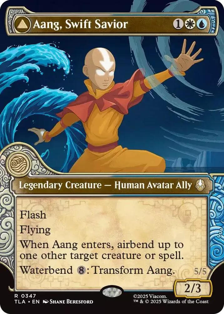 Aang, Swift Savior (Showcase) (Foil) - Avatar: The Last Airbender - #0347