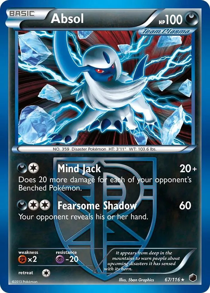 Absol (Holo Rare) - 67/116 - Plasma Freeze