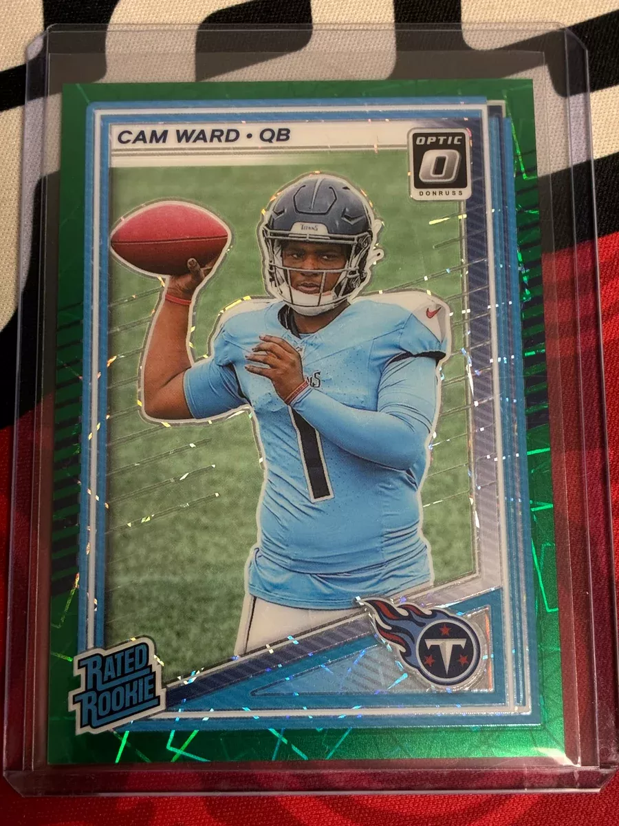 Cam Ward 2025 Panini Donruss Optic Football #293 Green Velocity Prizm Rookie