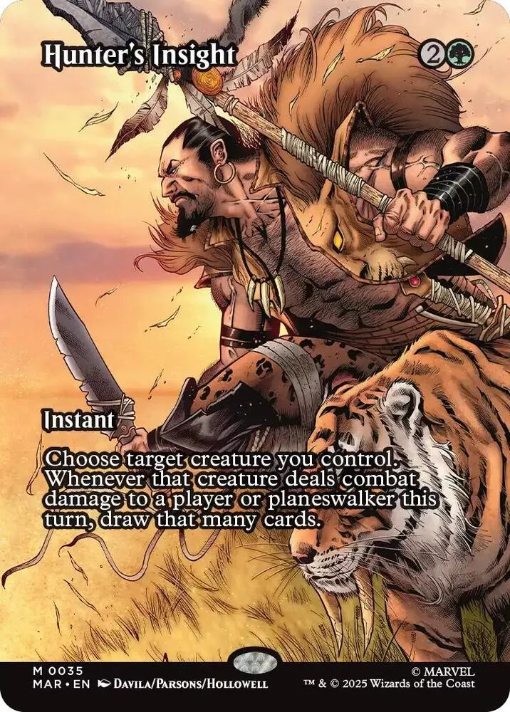 Hunter's Insight (Foil) (Borderless) - Marvel Universe Eternal-Legal - #0035