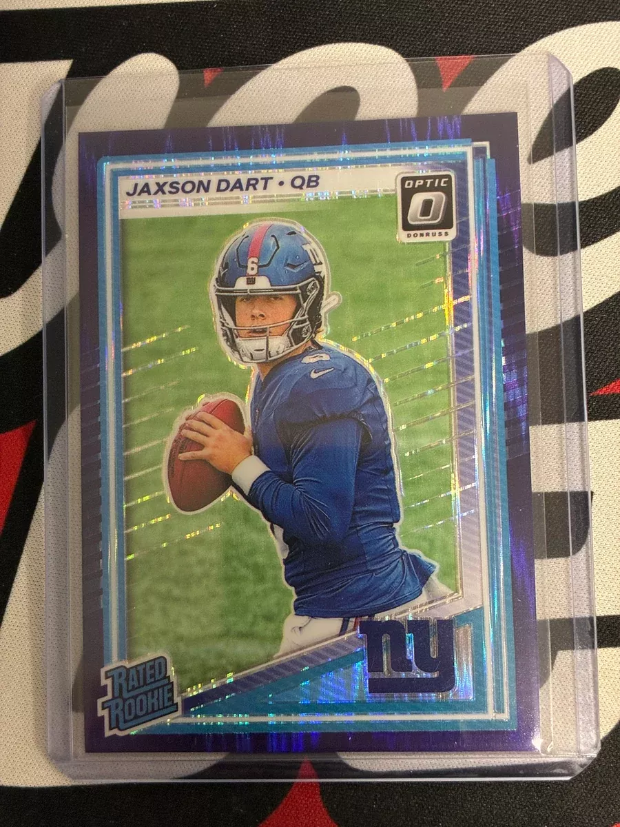 Jaxson Dart 2025 Donruss Optic Purple Shock Rated Rookie Prizm #273