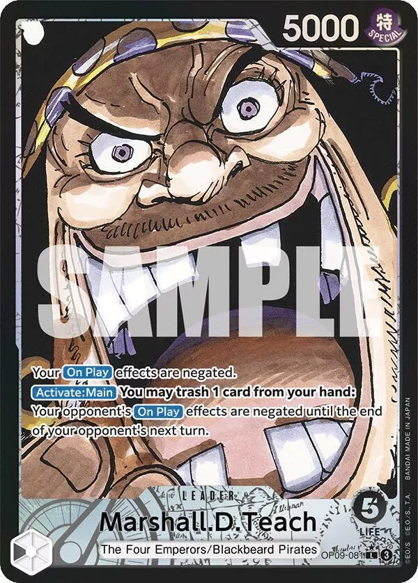 Marshall.D.Teach (081) (Parallel) - Emperors in the New World - OP09-081