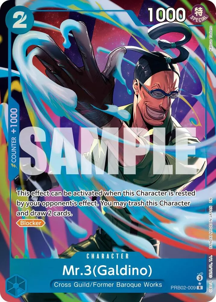 Mr.3(Galdino) - PRB02-009 (Alternate Art) - Premium Booster -The Best- Vol. 2 - PRB02-009