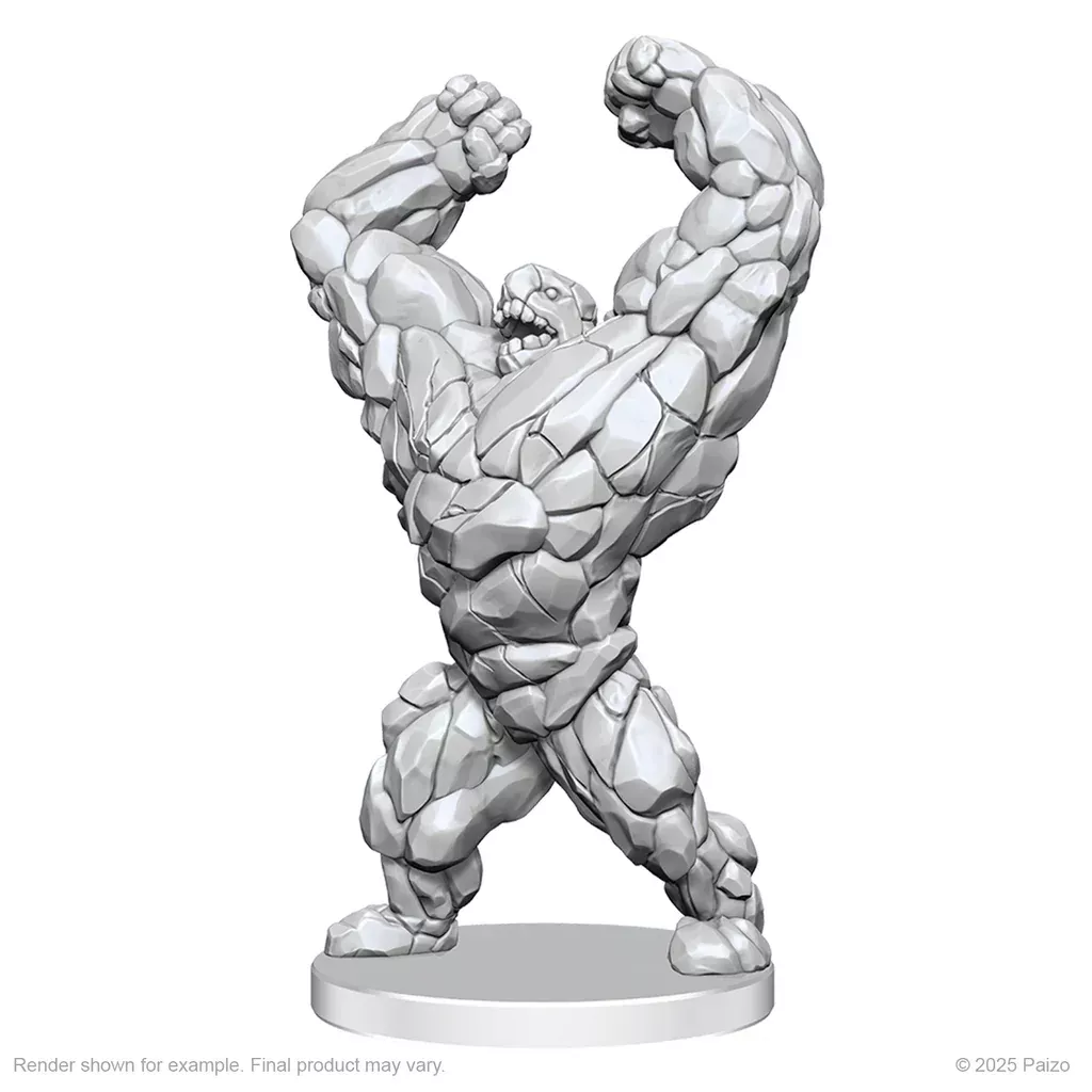 Pathfinder Battles Deep Cuts Unpainted Miniatures - Living Landslide and Living Wildfire