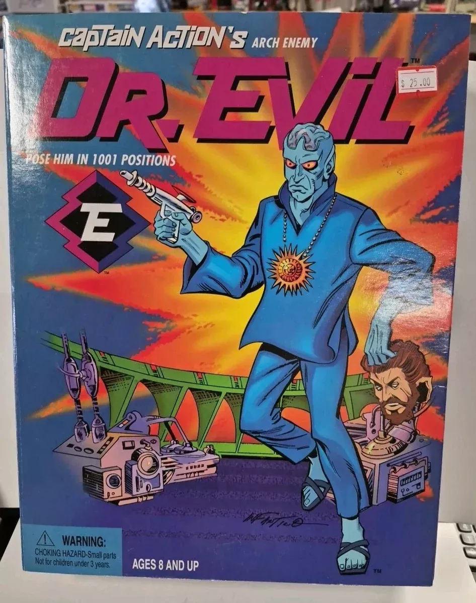 (Pre-Owned) 1998 Dr. Evil Captain Action Arch Enemy Figure Playing Mantis New in Box