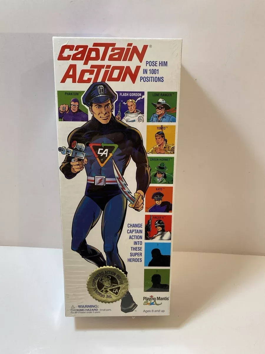 (Pre-Owned) Captain Action 12-Inch Action Figure Playing Mantis Collectible (OPENED)