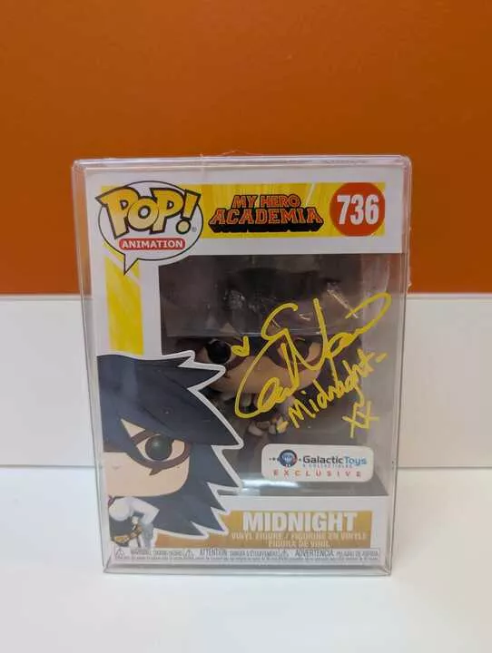 (Signed by Elizabeth Maxwell JSA Cert. #AD36089) Funko Pop! My Hero Academia - Midnight (Galactic Toys) #736