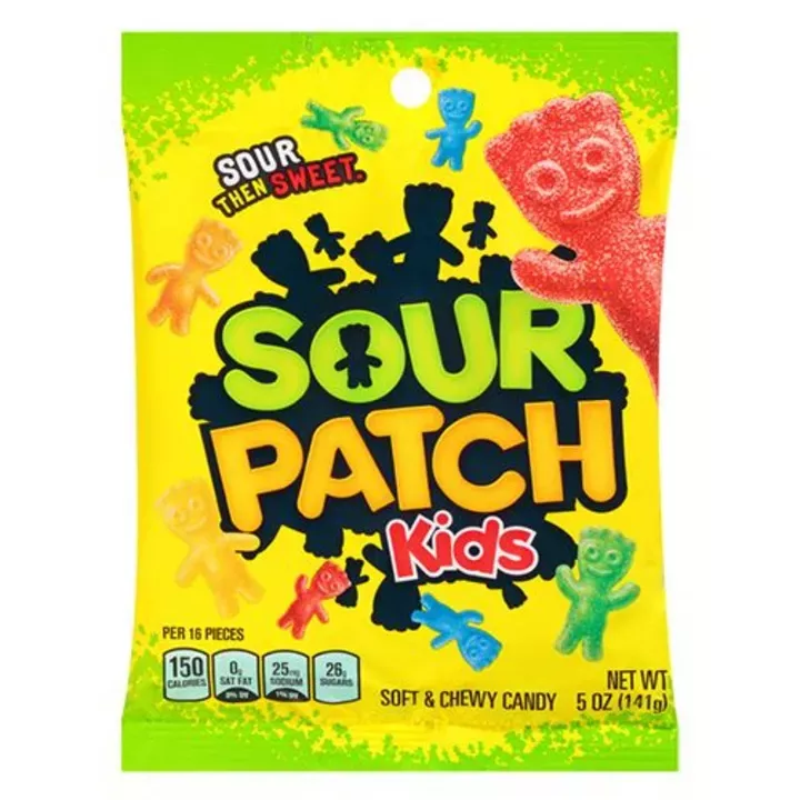 Sour Patch Kids Peg Bag 3.6oz - 12ct