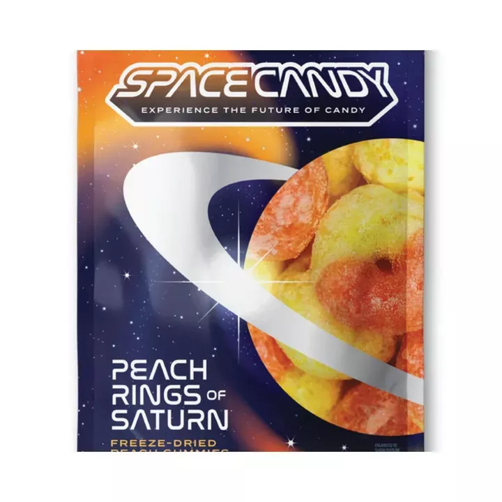 Space Candy Freeze Dried Peach Rings of Saturn 1.05oz - 12/B