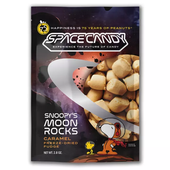 Space Candy Snoopy's Caramel Moon Rocks 2.8oz /12ct
