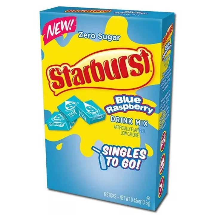 Starburst Blue Raspberry Drink Mix .48oz - 12ct