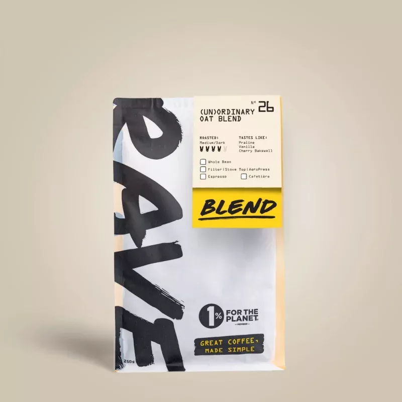 (Un)Ordinary Oat Blend N 26|Small (250g)&Large (1kg)|Whole Bean&Cafetiere&Filter&Espresso