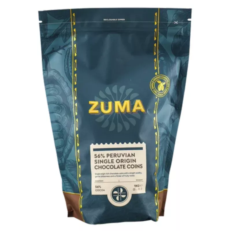 Zuma 56% Cocoa Peruvian Chocolate Coins (1kg)